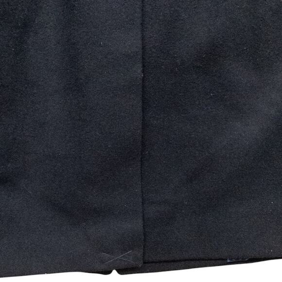 Hart Schaffner Marx Topcoat Dress Car Coat Men's 44R Wool Blend Black 3 Button - Picture 6 of 10